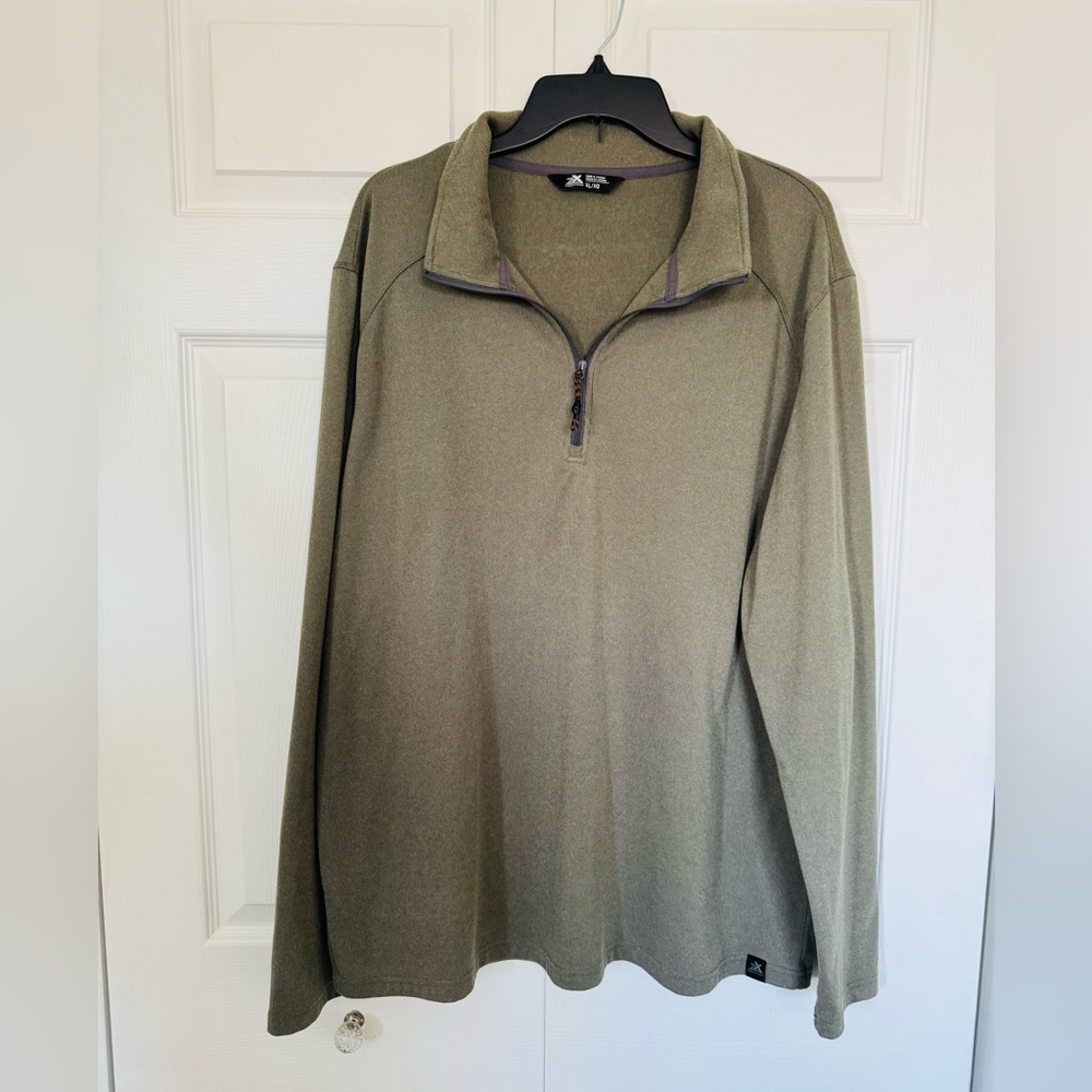 ZeroXposur Men's Sage Green Zip-Up Sweater